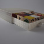 wooden sudoku blocks in a custom 3d printed drawer
